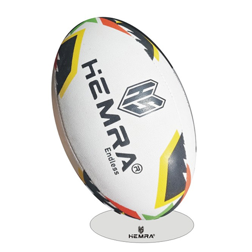 Hs-Rb-Match Rugby Ball - Color: White