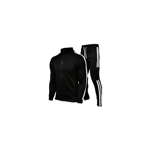 Black Sports Tracksuit - Age Group: Adults