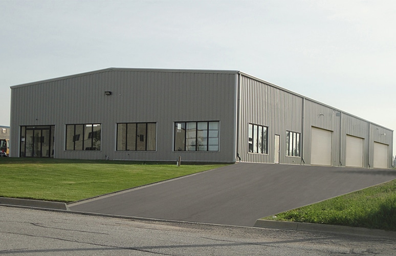 Pre-fabricated Warehouse - Color: Gray