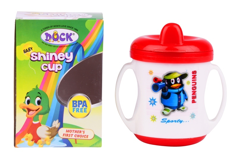 Shiney Cup - Polypropylene, 250-350 Ml Capacity, Orange And Red | Ideal For Ages 1-2 Years
