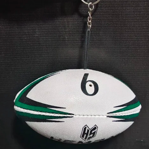 Miniature Rugby Ball - Color: White