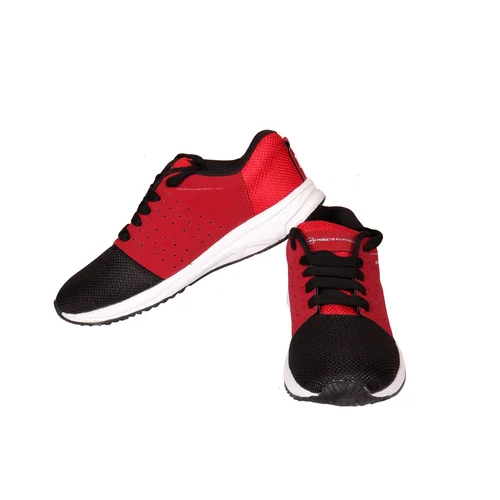 Mens Sports Shoes - Color: Red And Black