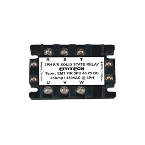 Three Phase Miniature-Sized Solid State Relay - Color: Black