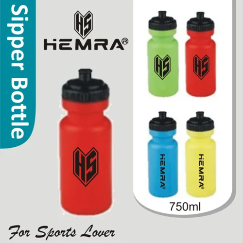 Plastic Sports Sipper Bottle - Color: Red