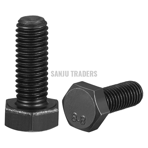 Machinery Hex Bolts - Color: Black