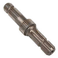 Tractor Shafts - Steel, Silver Color, Hardness: Hard | Features Galvanized Surface Treatment, Polished Finishing For Enhanced Performance