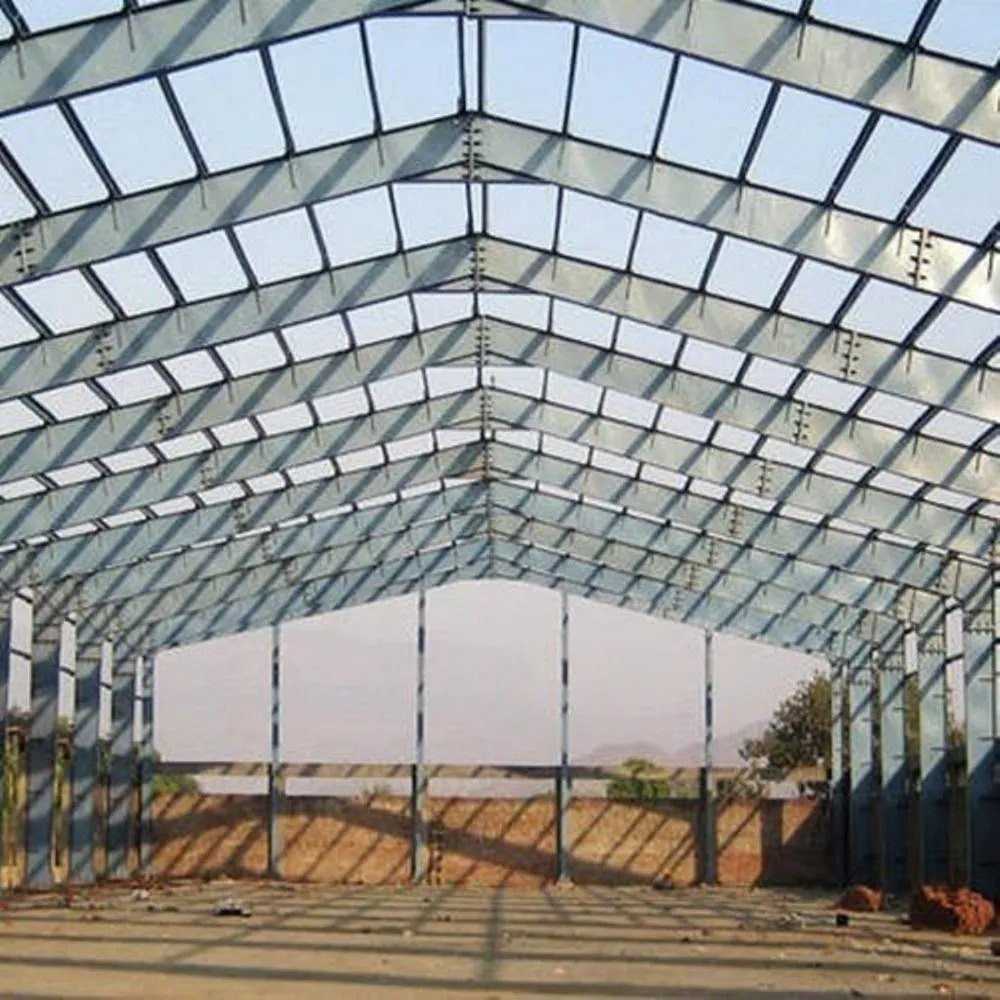 Prefabricated Steel Industrial Building - Forged Roof Type A, Color Coated With Enhanced Insulation And Durable Prefab Structure