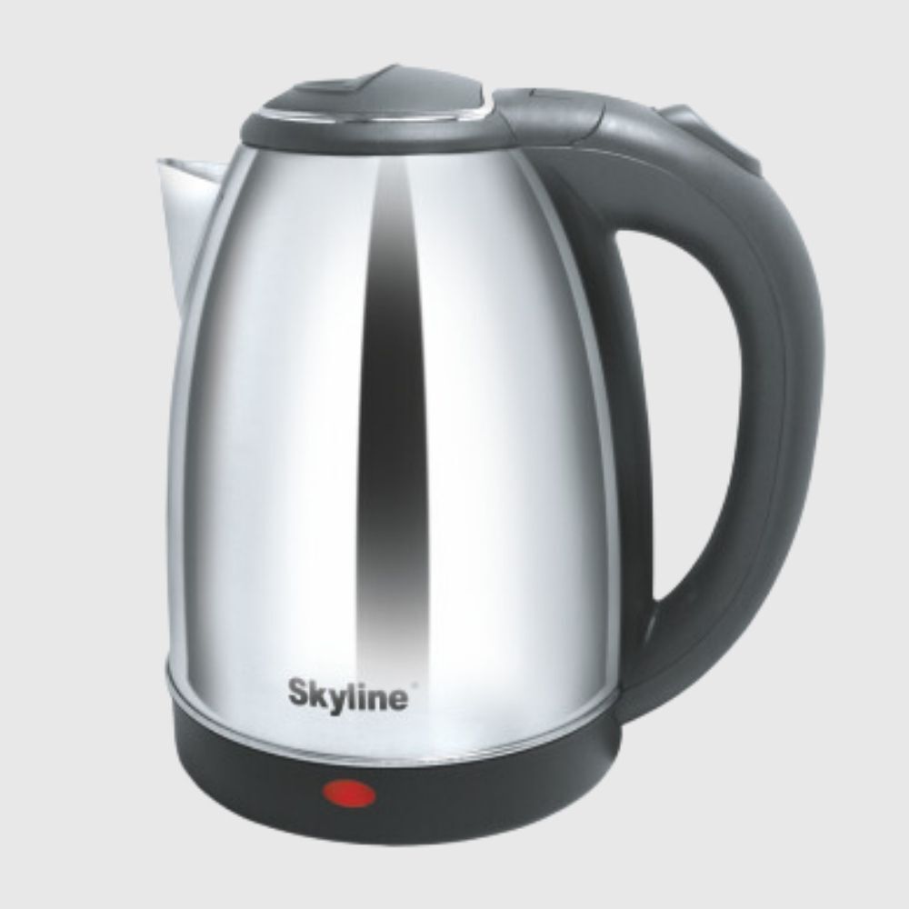 Skyline 1.8L Electric Kettle, 1500W High Capacity, Stainless Steel, Automatic Cut-off