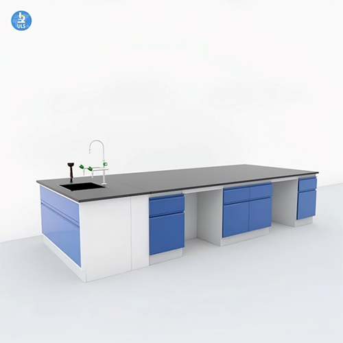 Island Table With Sink - Color: Blue