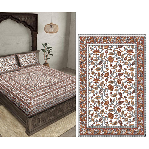 100 Percent Khadi Cotton Bedsheet