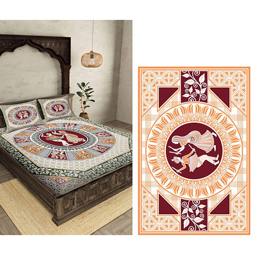 Printed Khadi Cotton Bedsheet