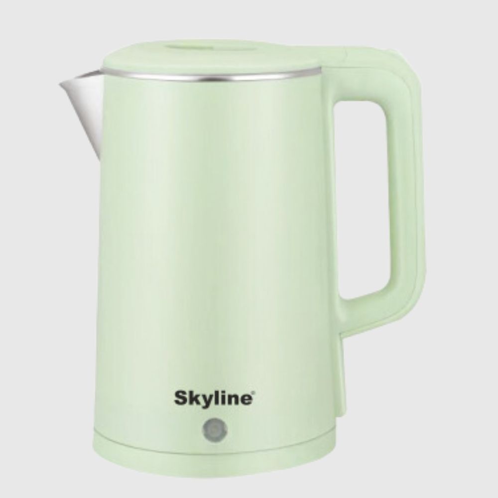 Skyline Double Wall Electric Kettle 1500W, 2.5L Efficient & Safe Boiling