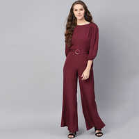 100% Cotton Womens Custom Jumpsuit - Decoration Material: Cloths