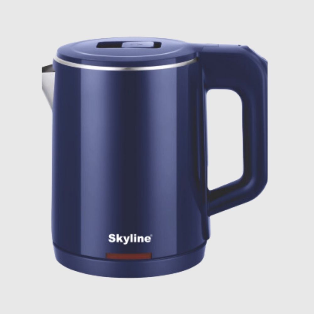 Skyline 1000W Double Wall Electric Kettle, 1.0L  Compact, Energy-Efficient & Safe Design