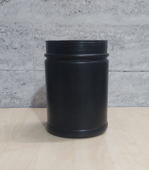 BLACK HDPE PROTEIN JAR manufacture