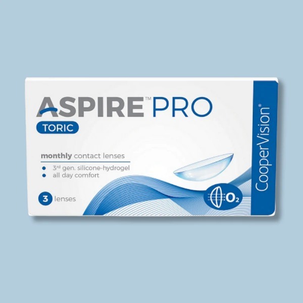 Cooper Vision Aspire Pro Toric Monthly Contact Lens (3 Lens/Box)