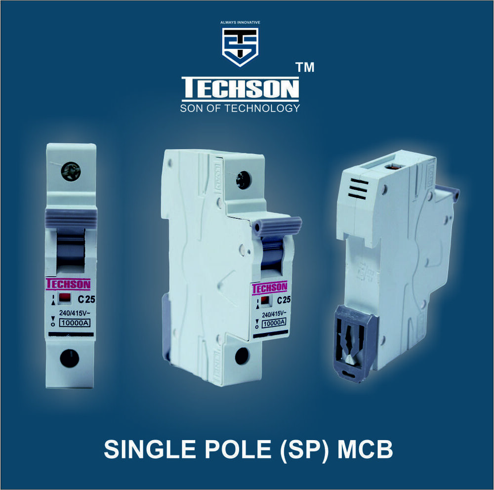 Mcb - 4 Poles, Three Phase, Grey | Durable Shock Resistant Design With Easy Self Installation And Reliable Security Features