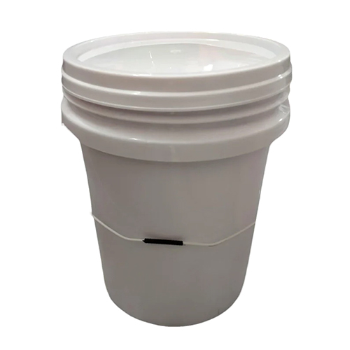 Plastic Paint Bucket - Color: White