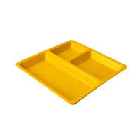 9 इंच प्लास्टिक पाव भाजी प्लेट