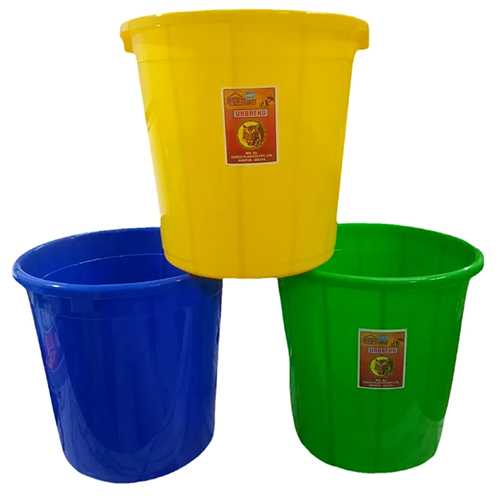 10 Ltr Plastic Open Dustbin - Color: Any Color