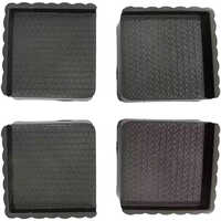 Cooler Stand Plastic Square Corner - Color: Black