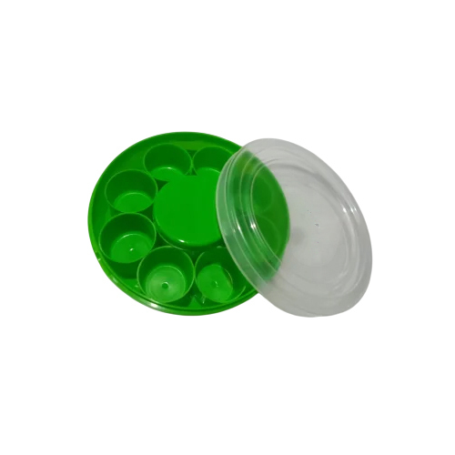 Round Plastic Masala Box - Color: Any Color