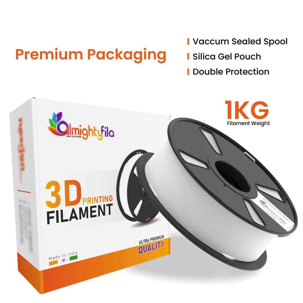 White TPU (95A) 3D Printing Filament
