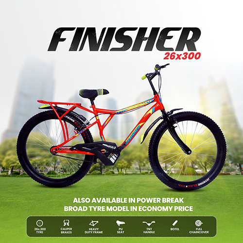 Finisher Power Break Broad Tyre Bicycle - Fork Material: Aluminum