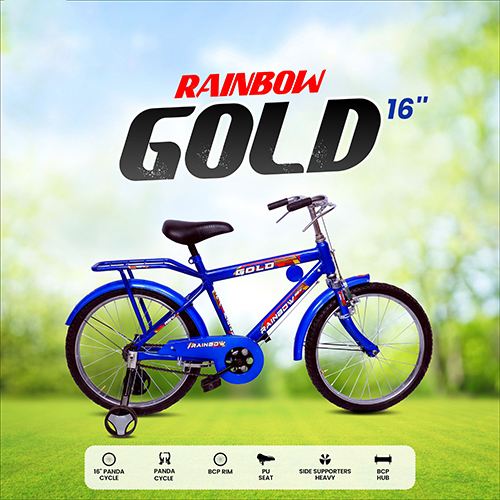 Rainbow Gold Bicycle - Fork Material: Aluminum