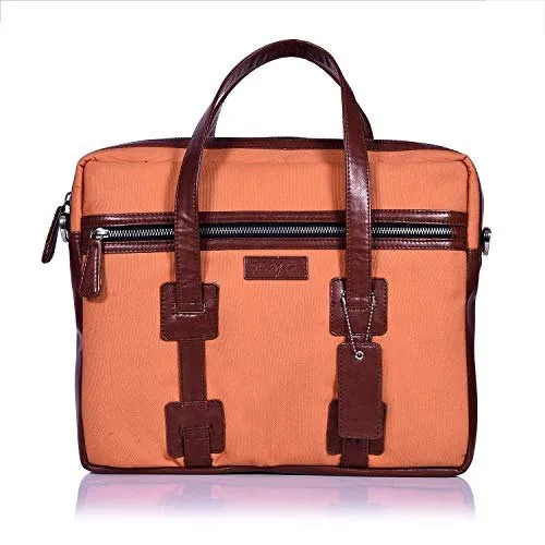 Red Leather Laptop Bag - Feature: Recyclable