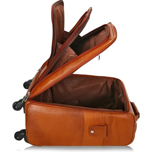 Luggage Trolley Bag - Color: Brown