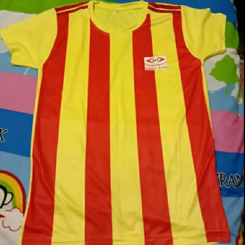 Red And Yellow Printed T Shirts - Fabric Type: Cotton