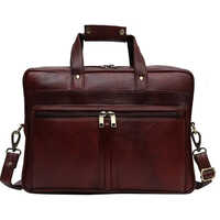 Plain Brown Office Leather Bag