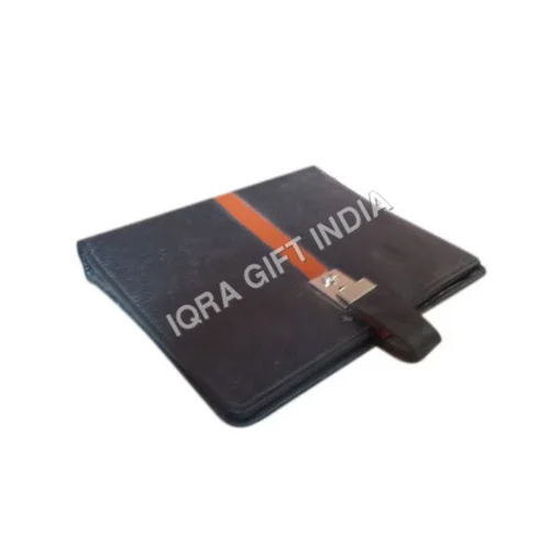 A4 Black Leather File Folder - Feature: Good Quality