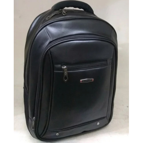 2306 Leather Cloth Back Pack - Color: Black