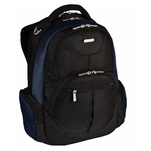 Nylon Backpack With Trolley - Color: Black