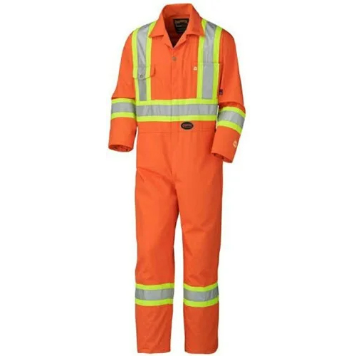 Reflective Safety Jacket - Color: Orange