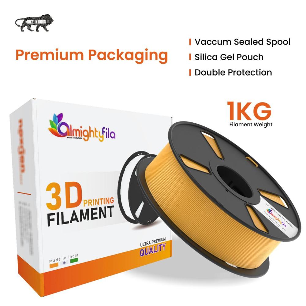 Pla Pro Glossy 3d Printer Filament - 1.75mm | 1kg Weight, Pearl Gold Color, Easy To Print, Eco-friendly Material