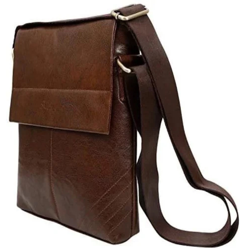 Ladies Brown Leather Sling Bag - Feature: Biodegradable