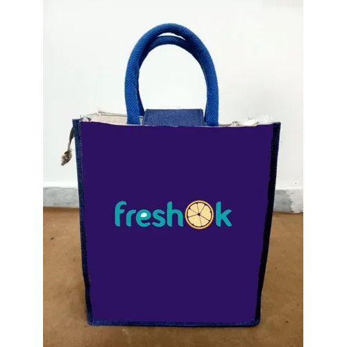 Promotional Jute Shopping Bag - Color: Purple