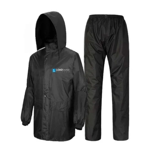 Black Rain Suit - Fabric Type: Polyester