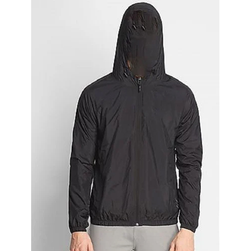 Men Hooded Jacket - Color: Black