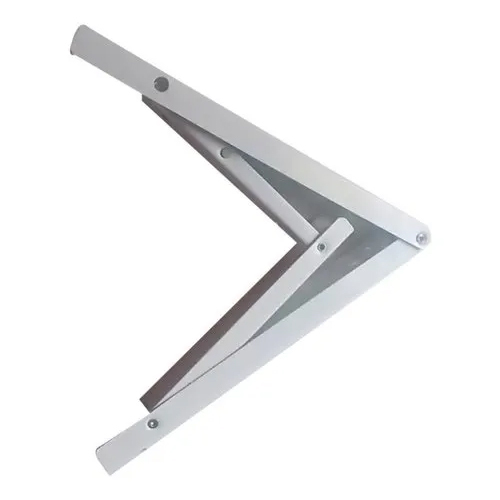 Furniture L Bracket - Polished Finish, Standard Design, White Color | Versatile L Bracket For Industrial Furniture Support, Various Sizes Available