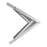 Furniture L Bracket - Polished Finish, Standard Design, White Color | Versatile L Bracket For Industrial Furniture Support, Various Sizes Available