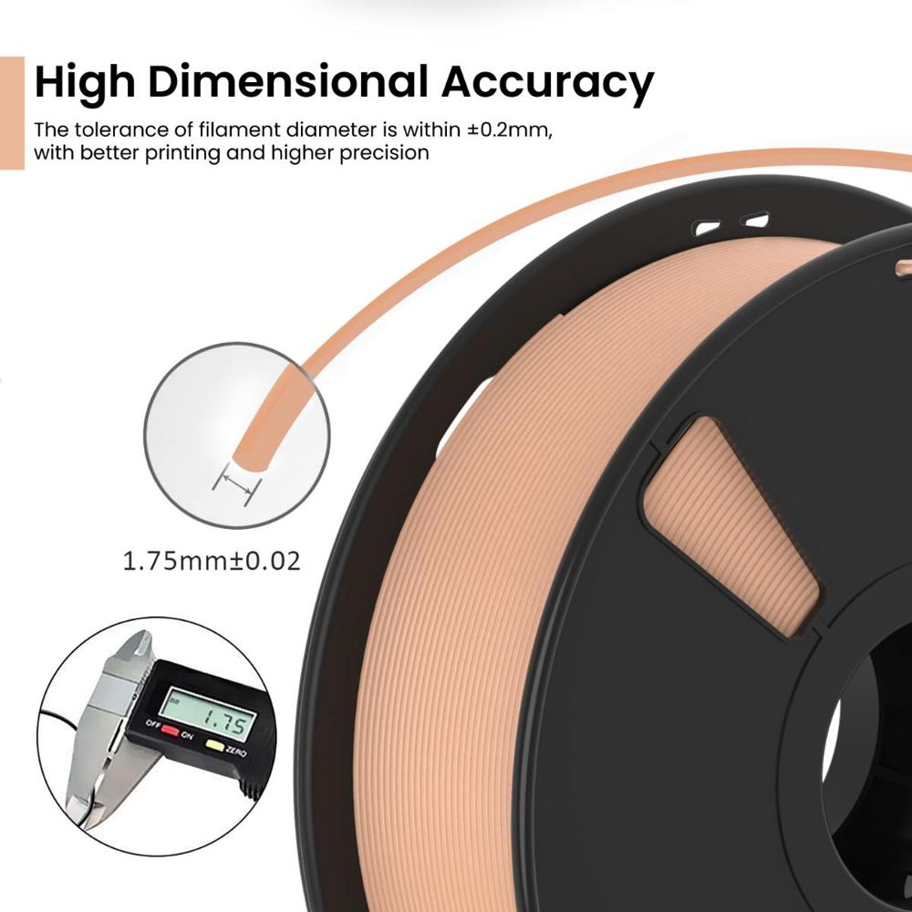 PLA Pro Matte 3D Printing Filament (Skin) | Filament Weight: 1KG | 1.75mm