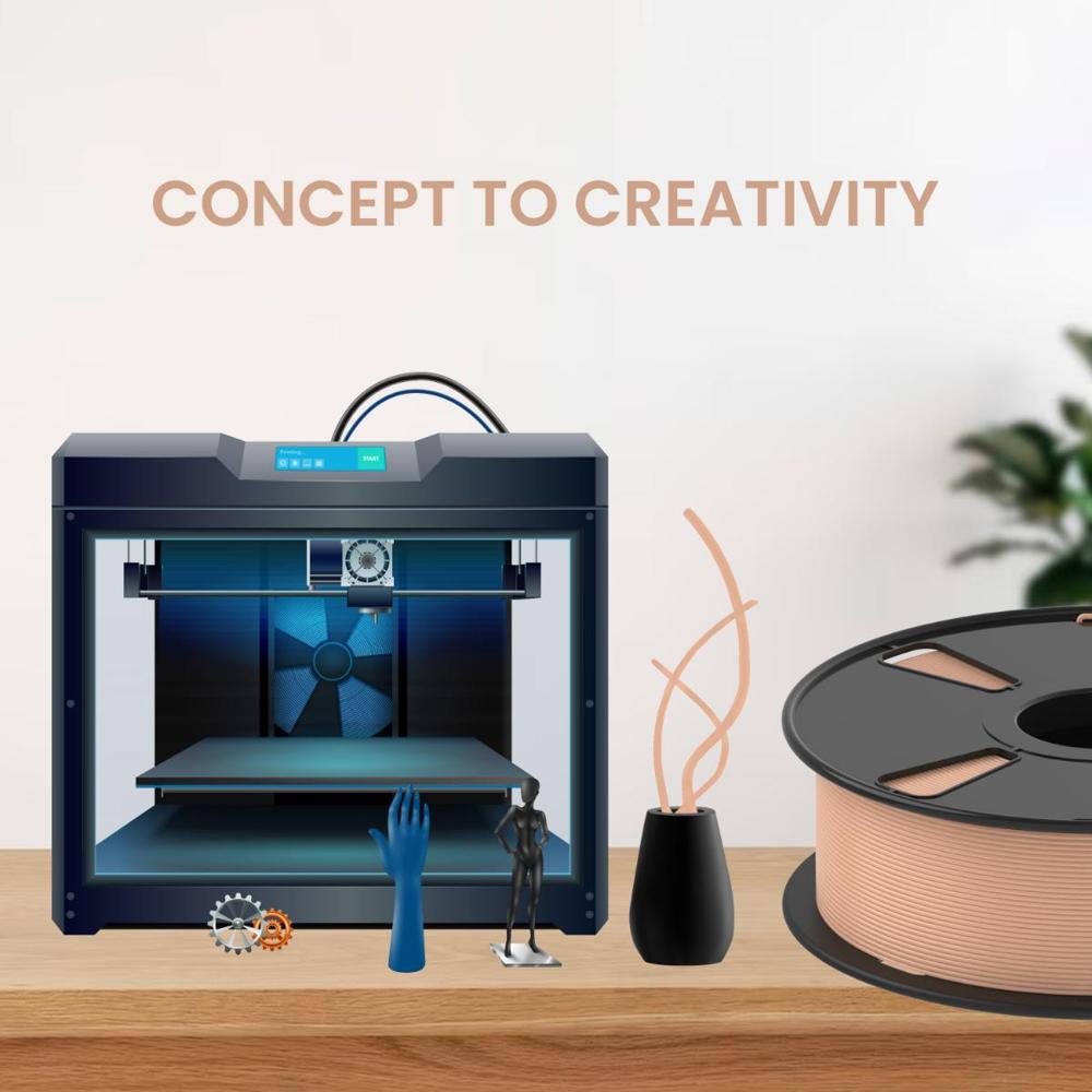 PLA Pro Matte 3D Printing Filament (Skin) | Filament Weight: 1KG | 1.75mm