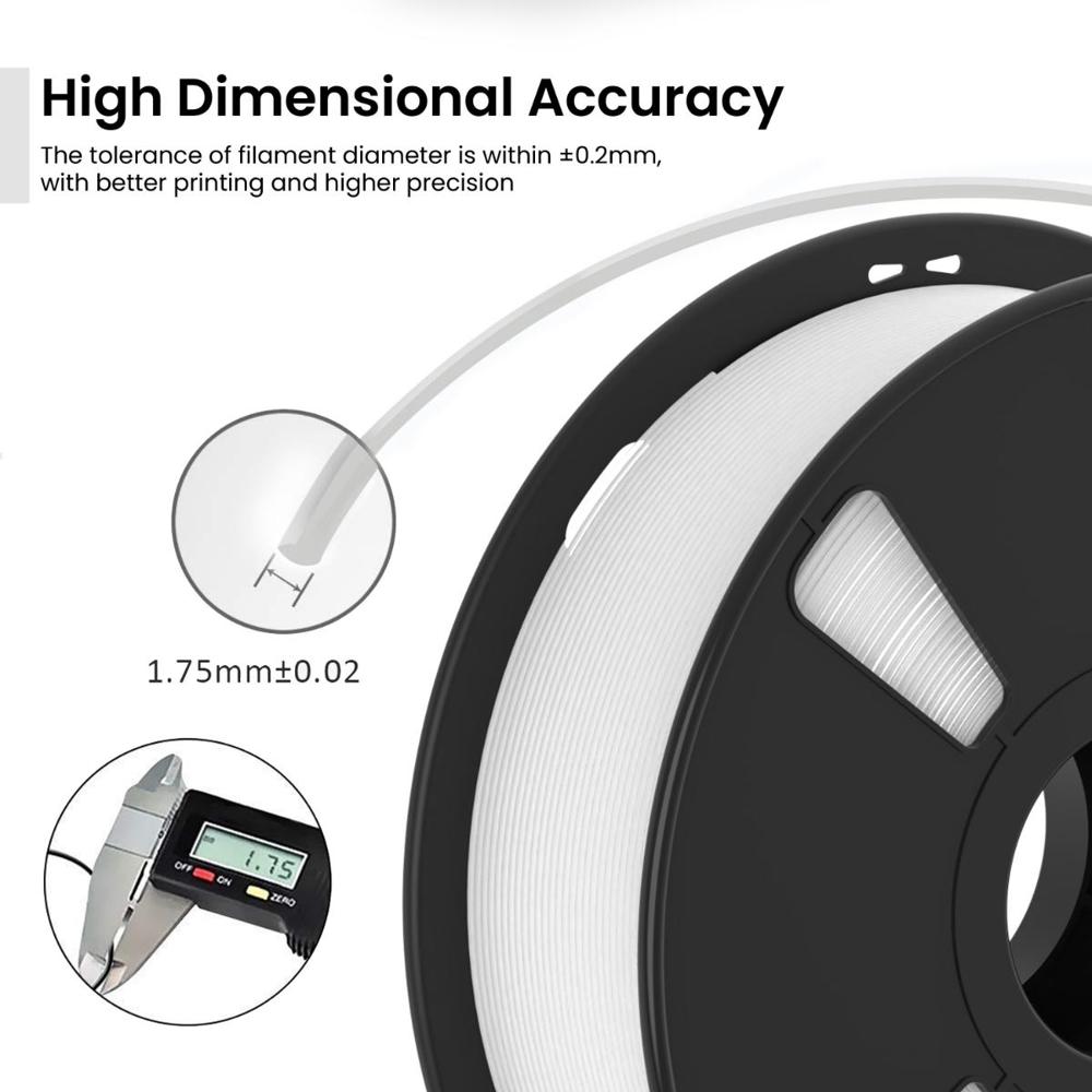 Almightyfila Pla+ 3d Printing Filament (Natural) | Filament Weight: 1kg | 1.75mm - Color: Super Violet