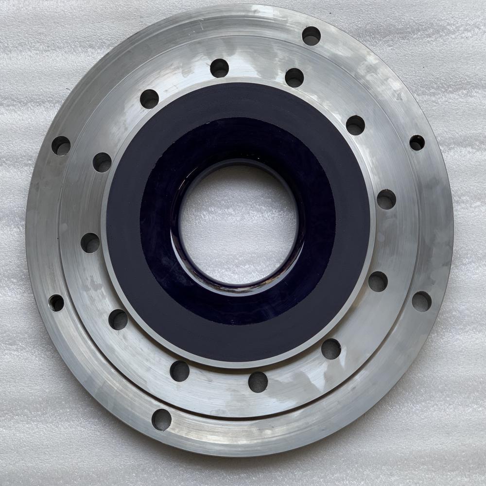 Glass Lined Pad Plate - Color: Silver & Blue
