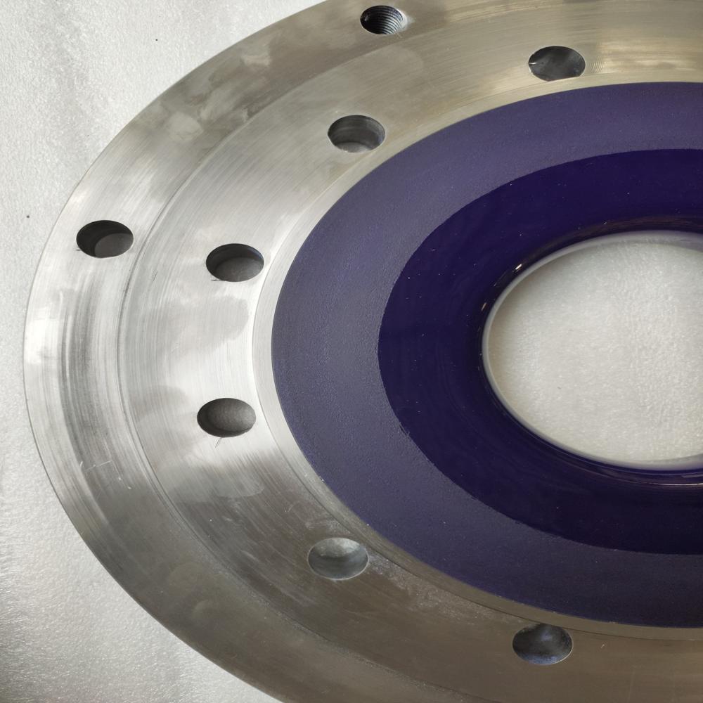 Glass Lined Pad Plate - Color: Silver & Blue