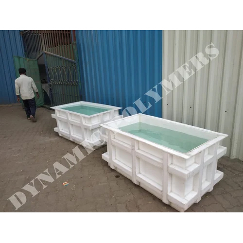 Rectangular FRP Tank - Fiberglass Reinforced Plastic, Customized Sizes, White Color | Corrosion-Resistant, Chemical-Resistant, UV-Resistant